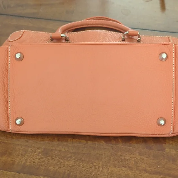 Tods Orange Leather Tote Bag - Picture 5 of 7